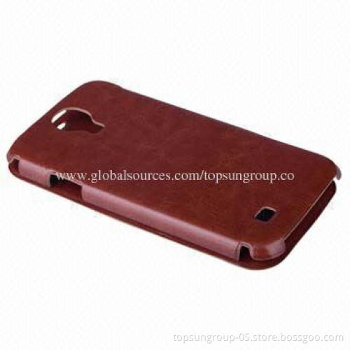 Hot Press Flip Leather Cover/Case for Samsung Galaxy S3 Mini, PU Material, Ultra-thin